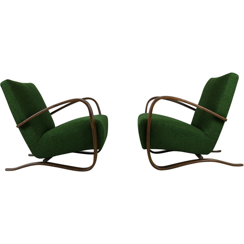 Paire de fauteuils vintage par Jindrich Halabala - 1950