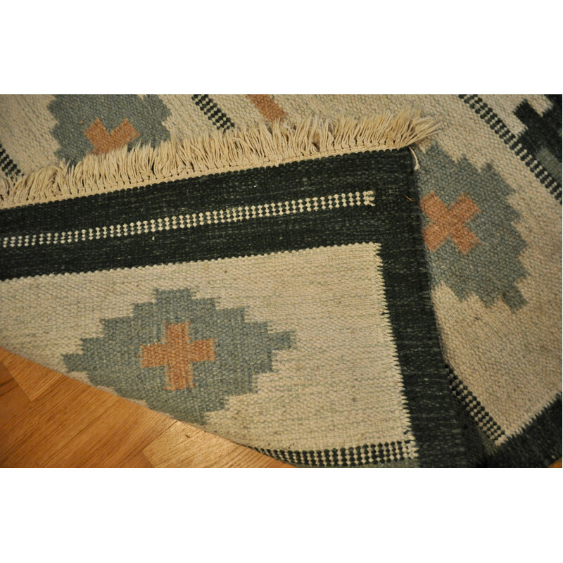 Vintage Scandinavian carpet Rollakan - 1950s