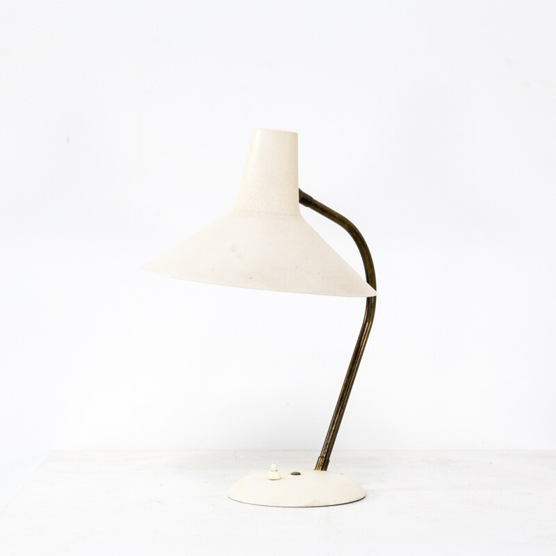 White metal and brass table lamp for SIS - 1950s