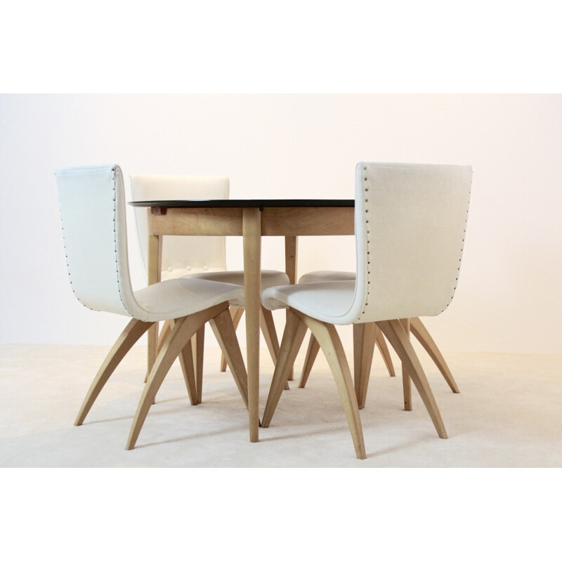 Dutch Birch Dining Set by C.J van OS Culmeborg - 1950s