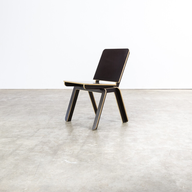 Set of 12 Luc Brinkman & Ennio Vincenzoni "stek" chairs for Het Hoofdkwartier - 1990s