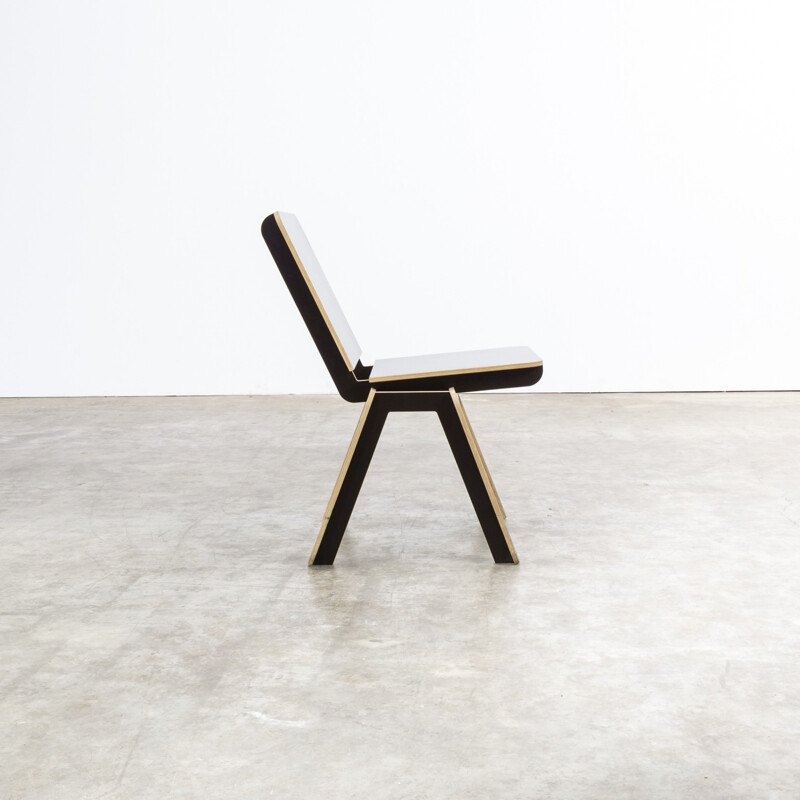 Suite de 12 Chaises "Stek" de Luc Brinkman & Ennio Vincenzoni pour Het Hoofdkwartier -  1990