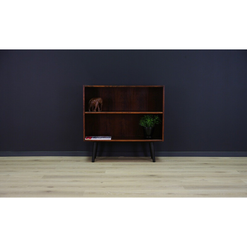 Vintage Danish Rosewood Bookcase - 1970s