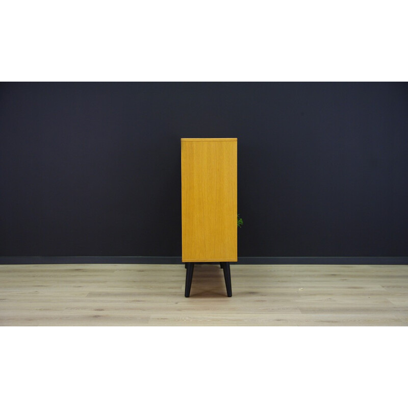 Bibliothèque minimaliste classique en frêne de conception danoise pour System B8 - 1970