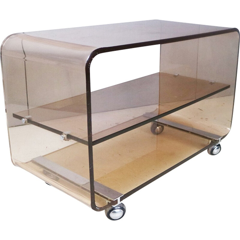 Étagère de rangement vintage en plexiglas - 1970 