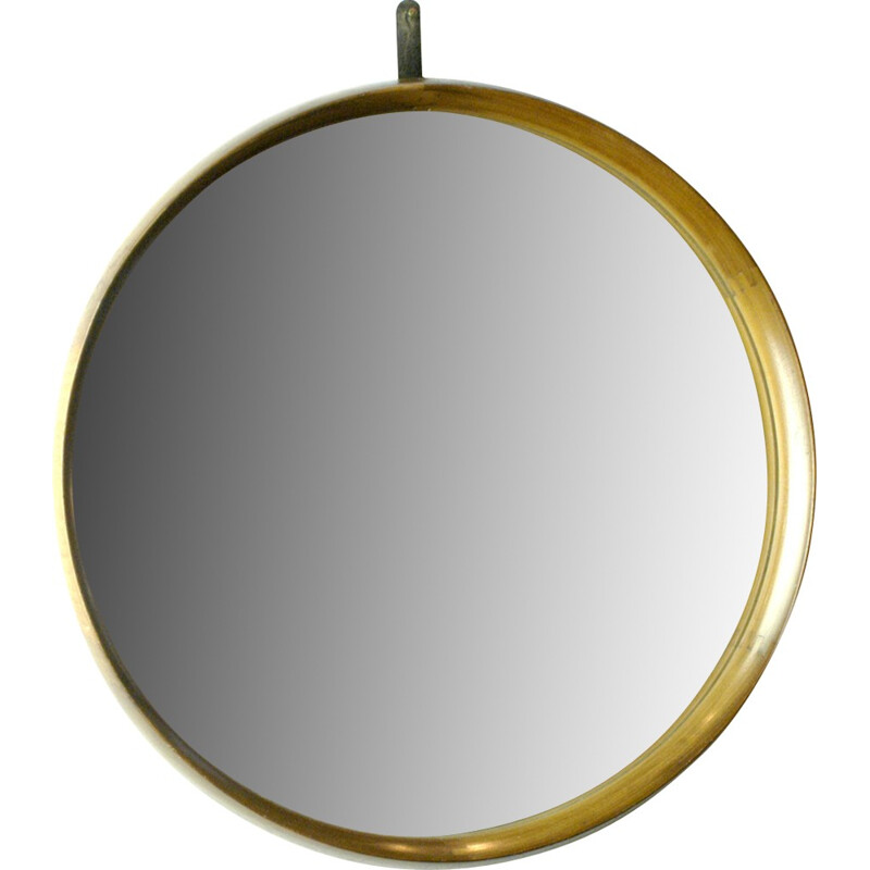 Danish Modern Circular Wall Miror - 1960s