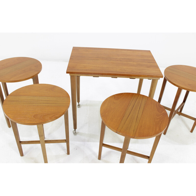 Set of Mid Century Nesting Tables, Designed by Poul Hundevad - 1960s