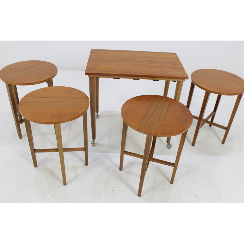Set of Mid Century Nesting Tables, Designed by Poul Hundevad - 1960s