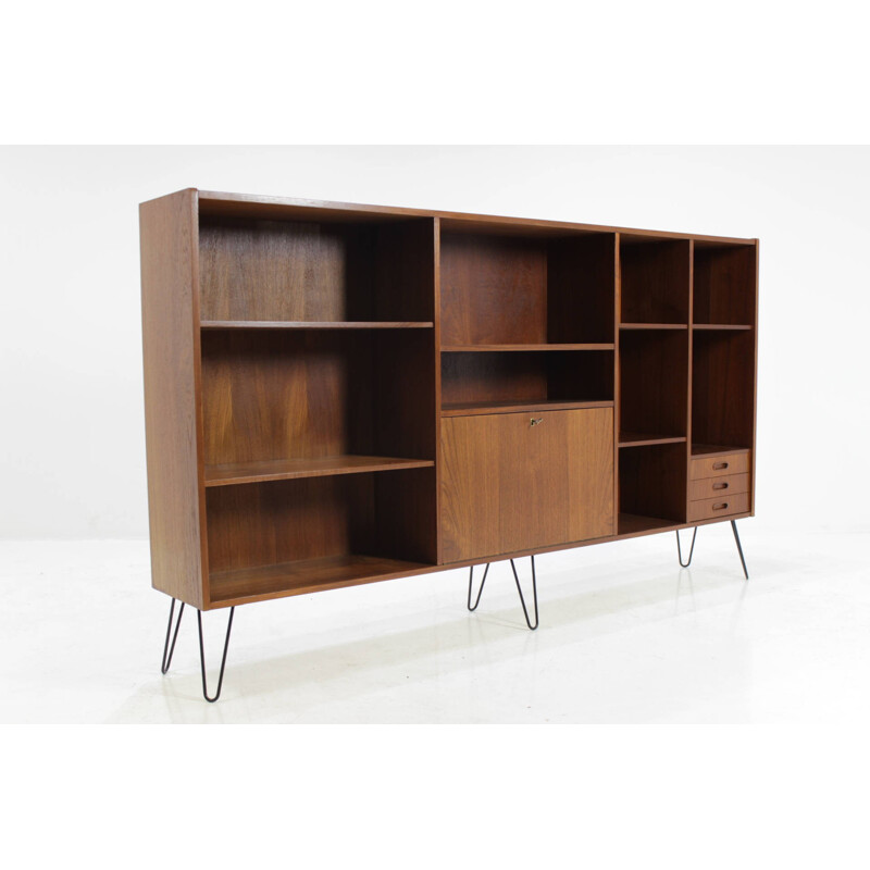 Vintage Upcycled Danish Teak Bookcase - 1960s