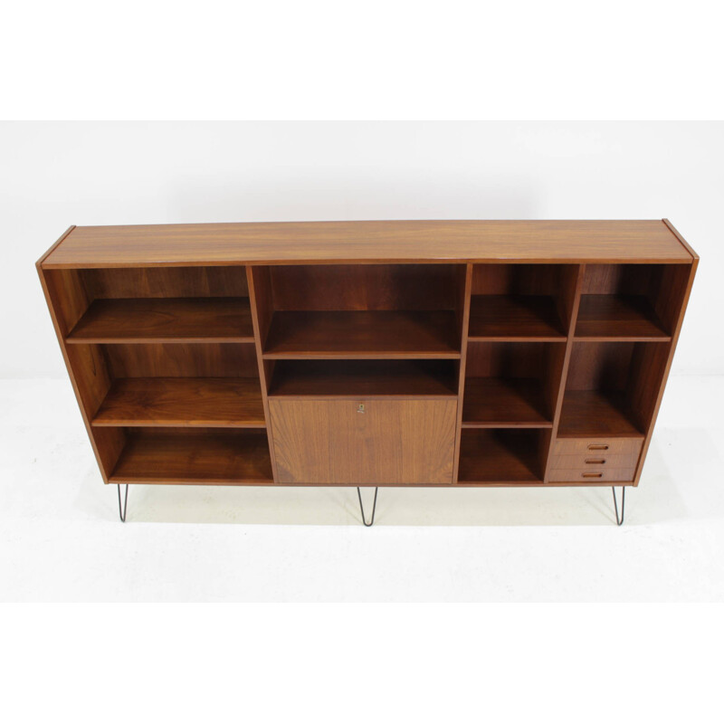 Vintage Upcycled Danish Teak Bookcase - 1960s