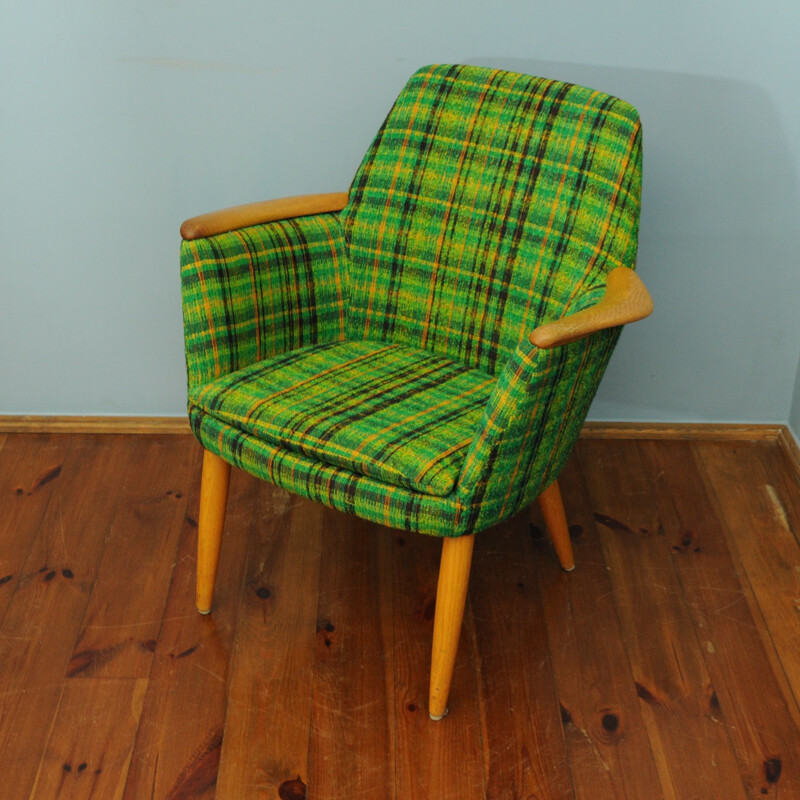 Vintage Danish Green Armchair - 1960s