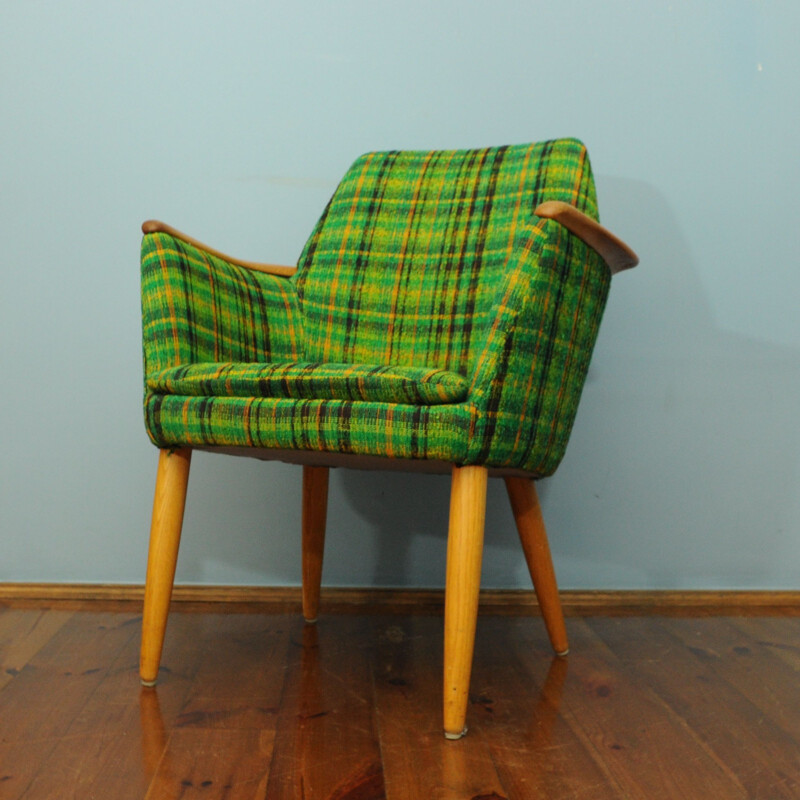 Vintage Danish Green Armchair - 1960s