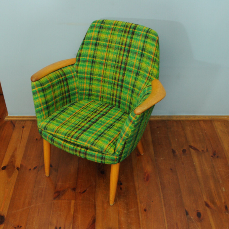 Vintage Danish Green Armchair - 1960s