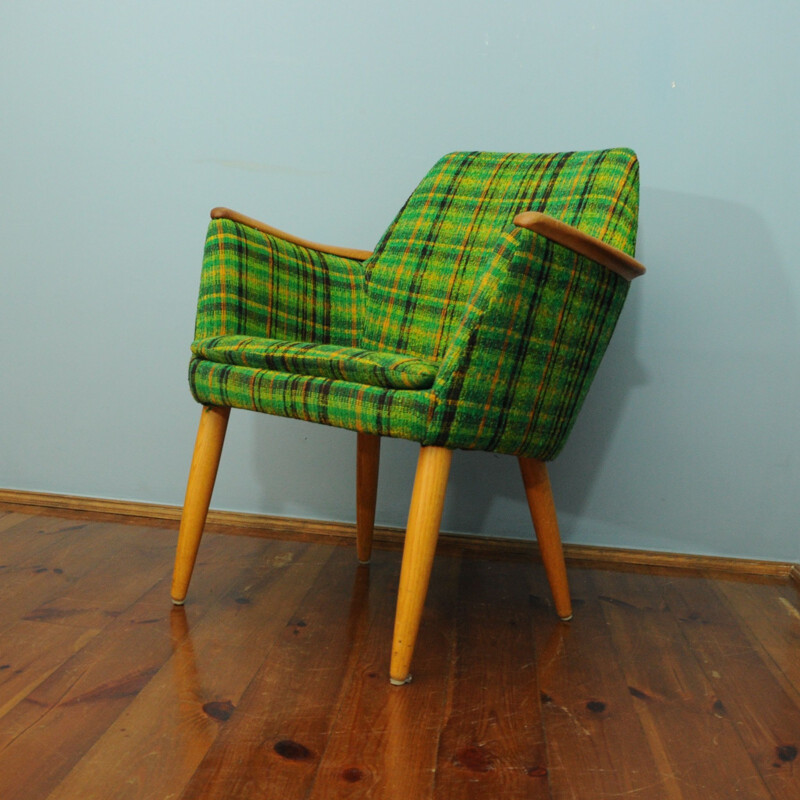 Vintage Danish Green Armchair - 1960s