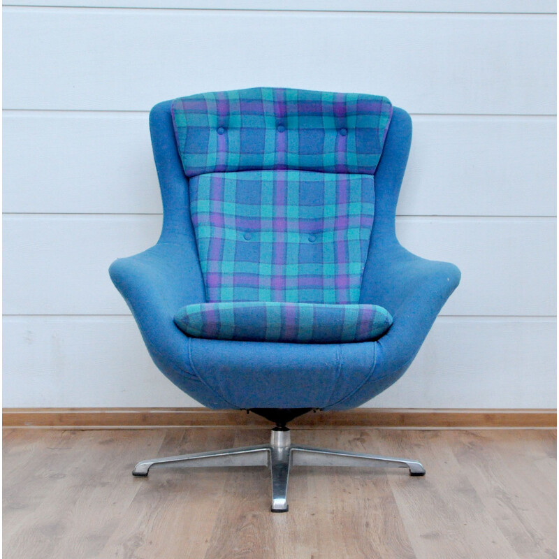 Blue Vintage Danish Armchair - 1960s