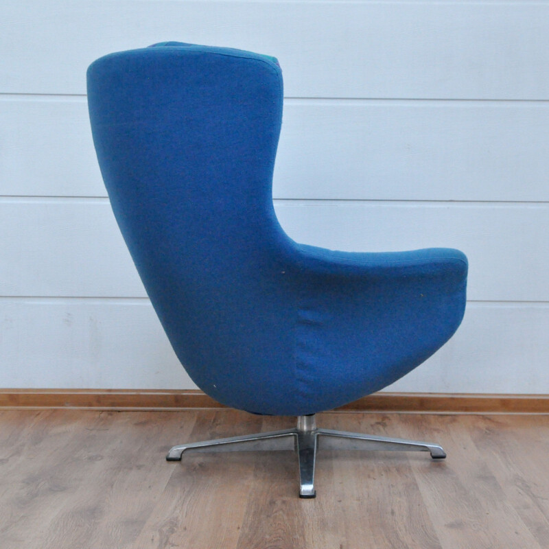 Blue Vintage Danish Armchair - 1960s