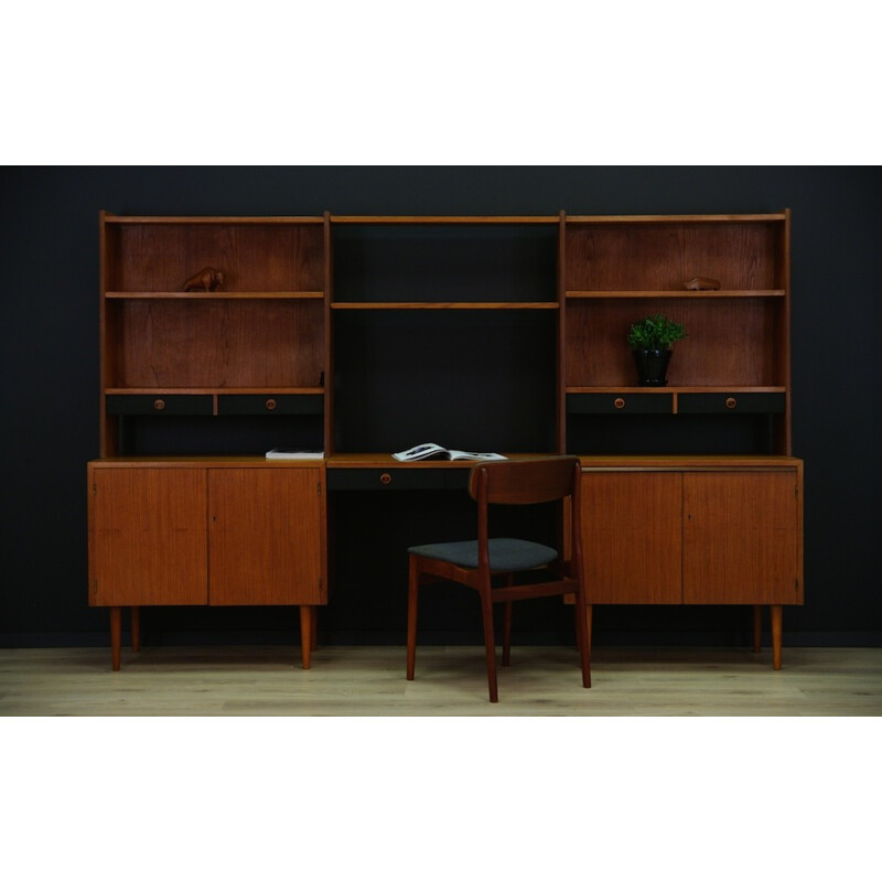 Classic wall unit in teak wood - 1960s