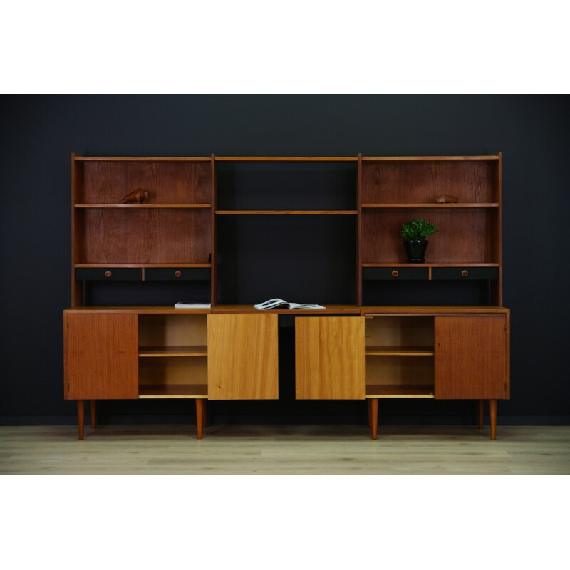 Classic wall unit in teak wood - 1960s