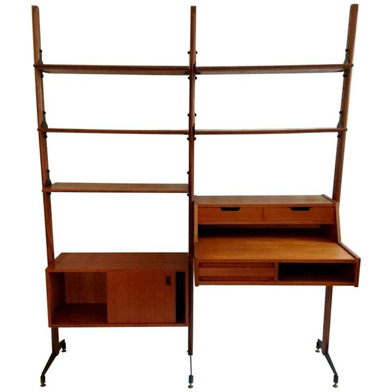 Mid-Century Italian Bookshelf in Teak - 1950s