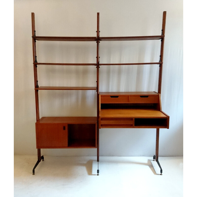 Mid-Century Italian Bookshelf in Teak - 1950s