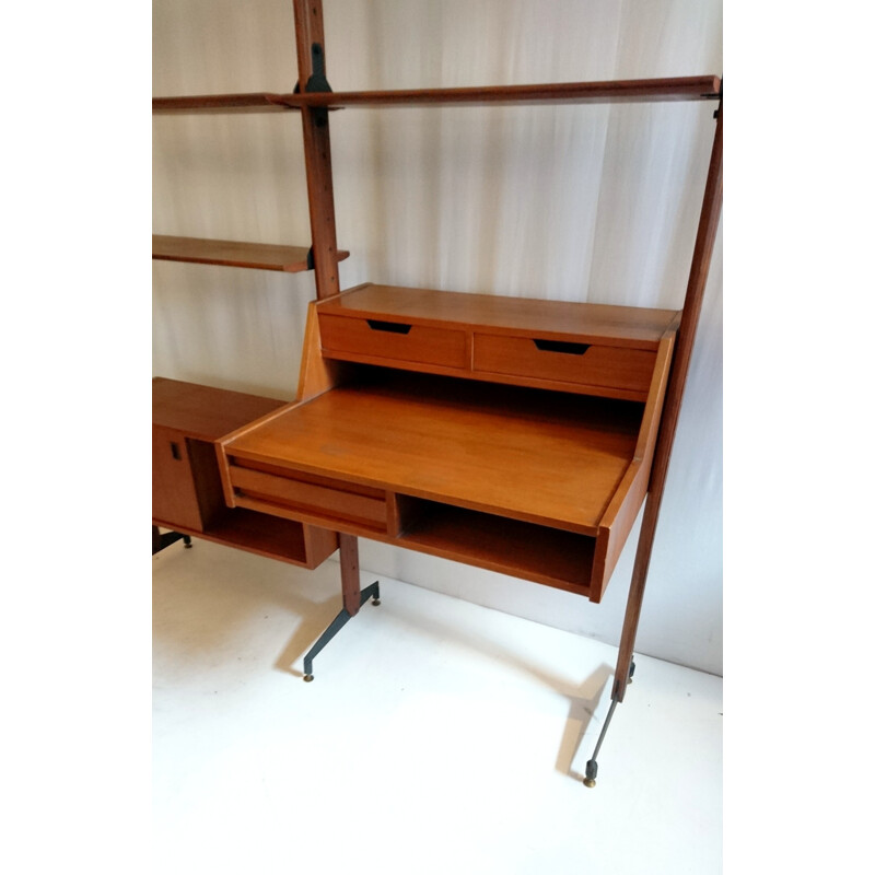 Mid-Century Italian Bookshelf in Teak - 1950s