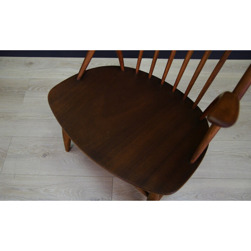 Danish Beech Armchair by Illum Wikkelsø - 1970s