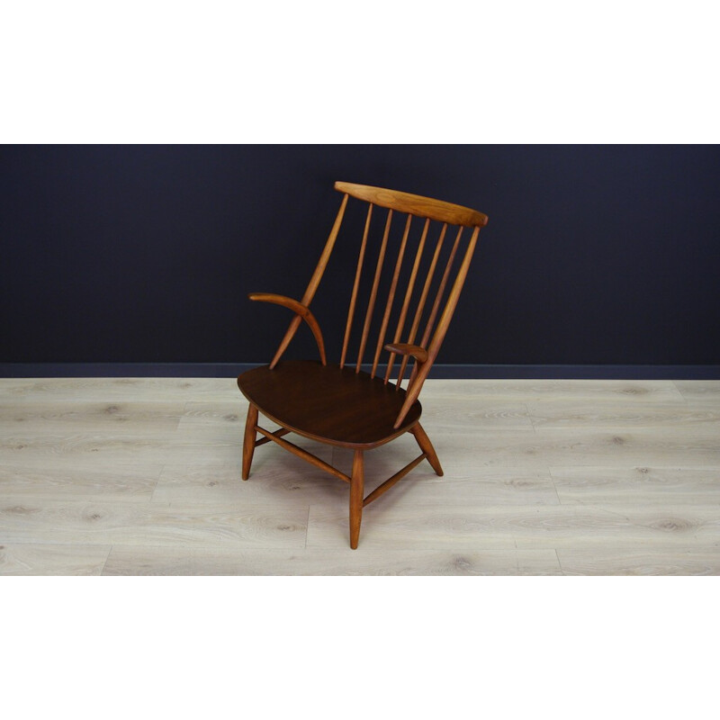 Danish Beech Armchair by Illum Wikkelsø - 1970s