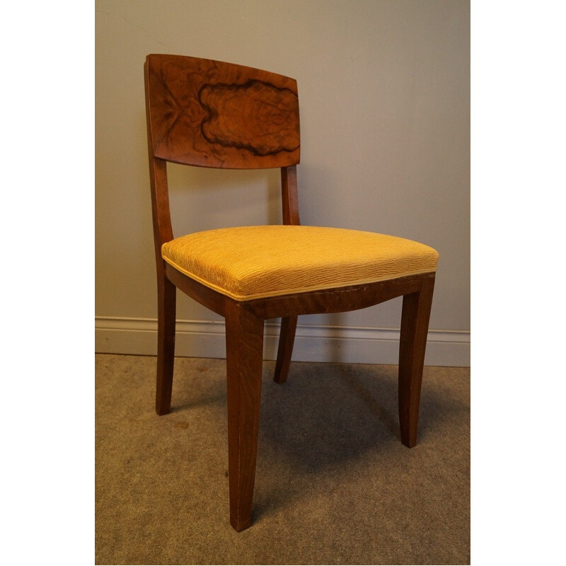 Chaise de bureau en loupe d'orme - 1930