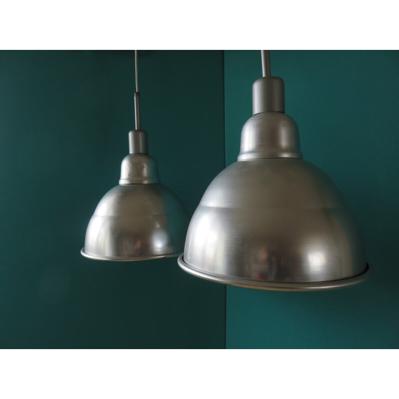 Vintage factory pendant lamp, 1950