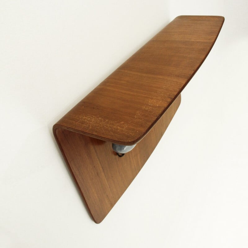 Plywood and glazed ceramic hanger by Campo e Graffi for Home - 1950s