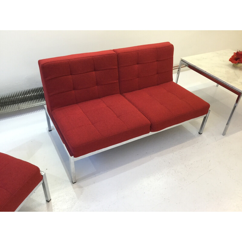 Sofa 2 seats + 2 Armchairs by J. A. MOTTE for AIRBORNE - 1961