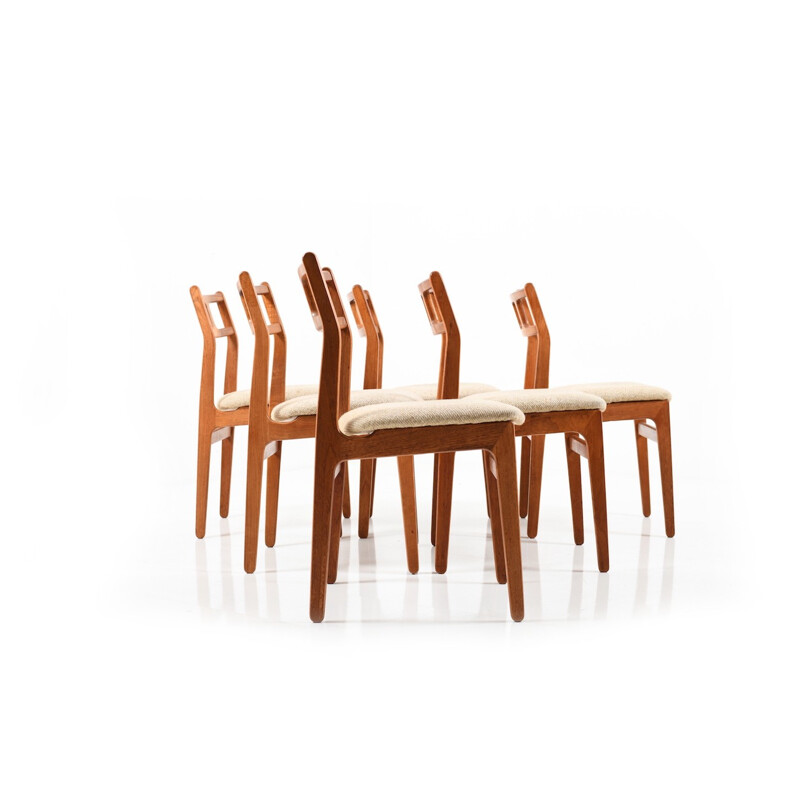 Set of 6 danish Teak Dinner Chairs - 1960s