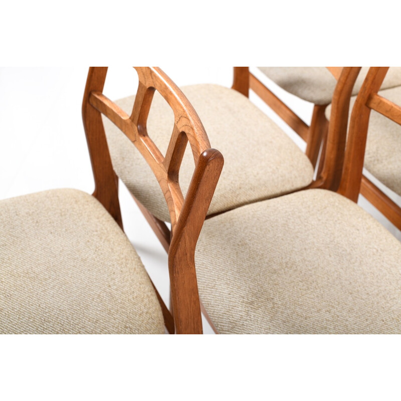 Set of 6 danish Teak Dinner Chairs - 1960s