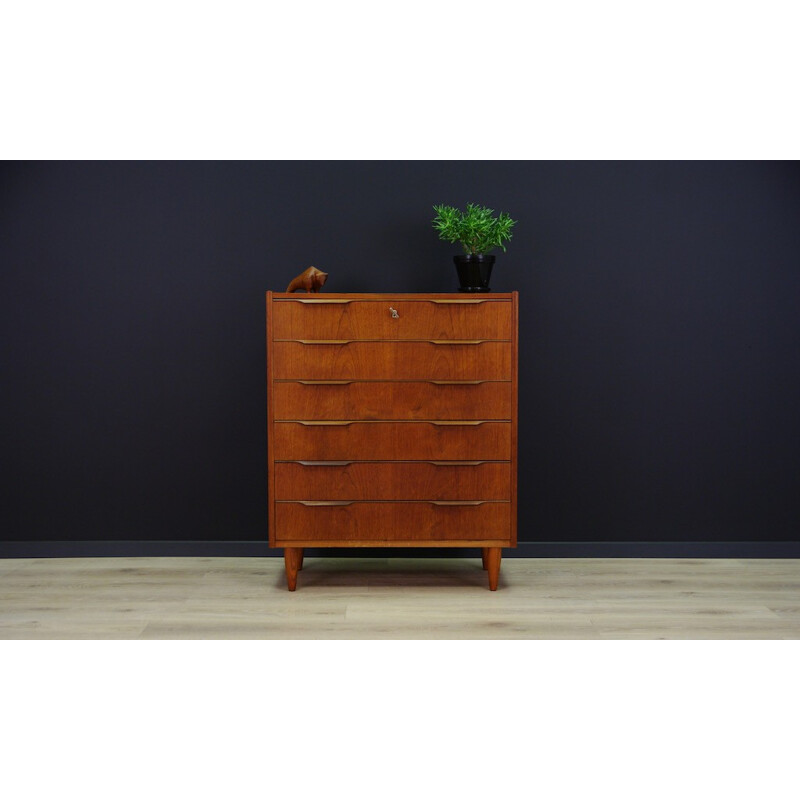 Vintage Danish Teak Chest of Drawers - 1970s