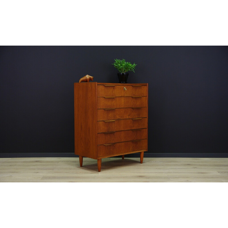 Vintage Danish Teak Chest of Drawers - 1970s