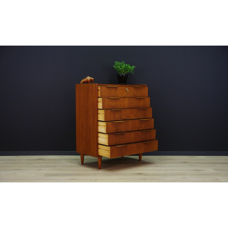 Vintage Danish Teak Chest of Drawers - 1970s