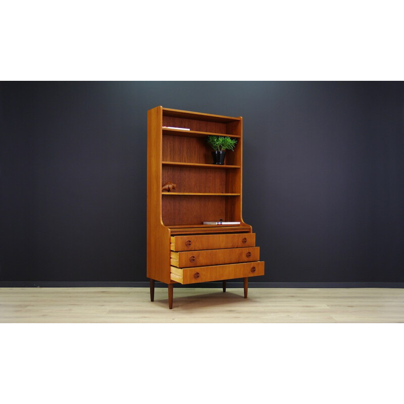 Vintage Danish Teak Bookcase - 1970s