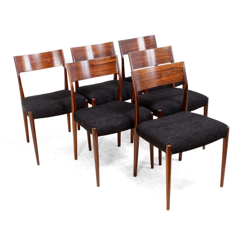 Vintage Century Dining Chairs Set Of Six in Rosewood - 1960s
