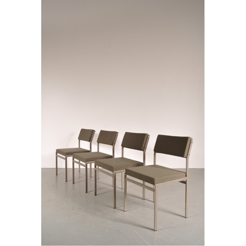 Set of 4 dining chairs by Cees BRAAKMAN - 1960s