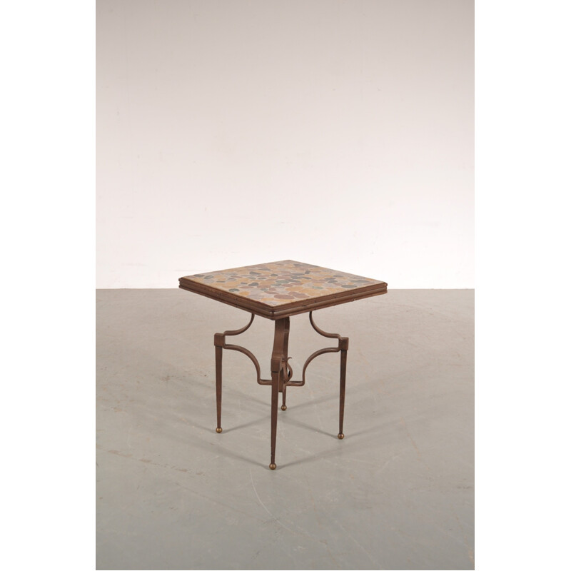 Table d'appoint vintage en bronze - 1950