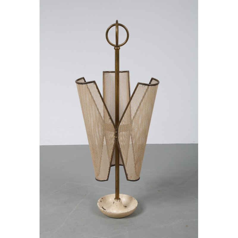 Perforated metal umbrella stand - 1950s 