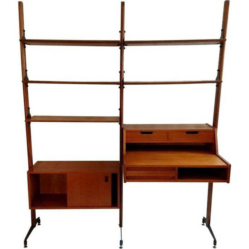 Mid-Century Italian Bookshelf in Teak - 1950s