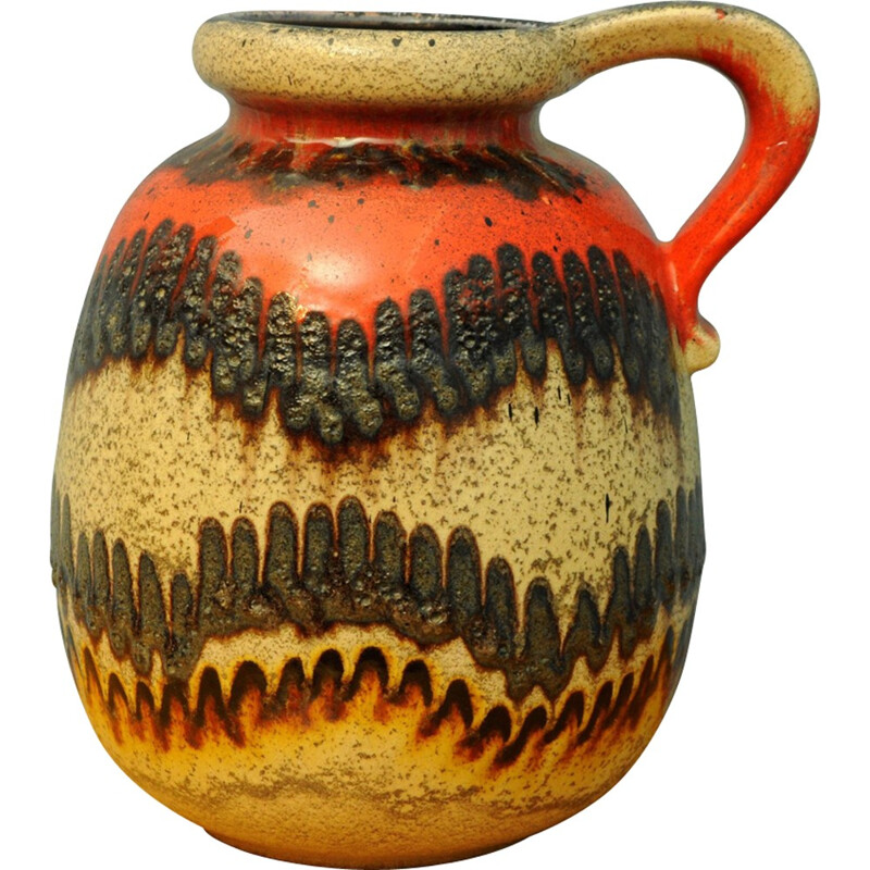 Vase en poterie vintage en céramique, Allemagne 1960