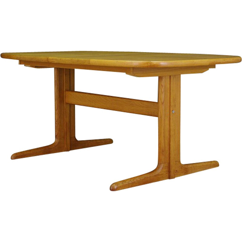 Table authentique danoise en frêne au design classique - 1970