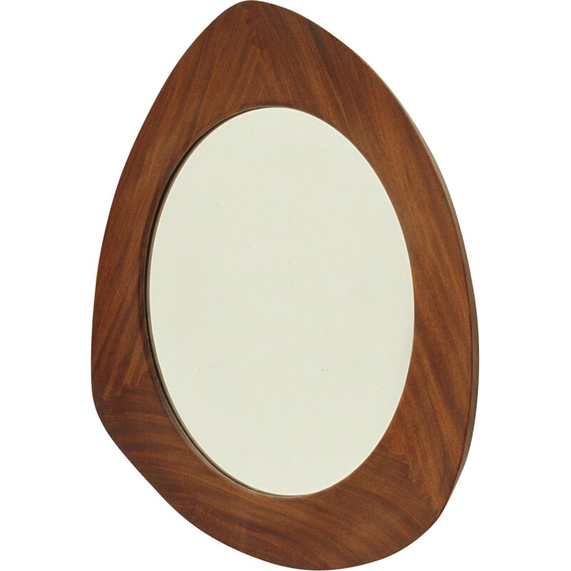 Teak frame mirror by Campo and Graffi for Home - 1950s