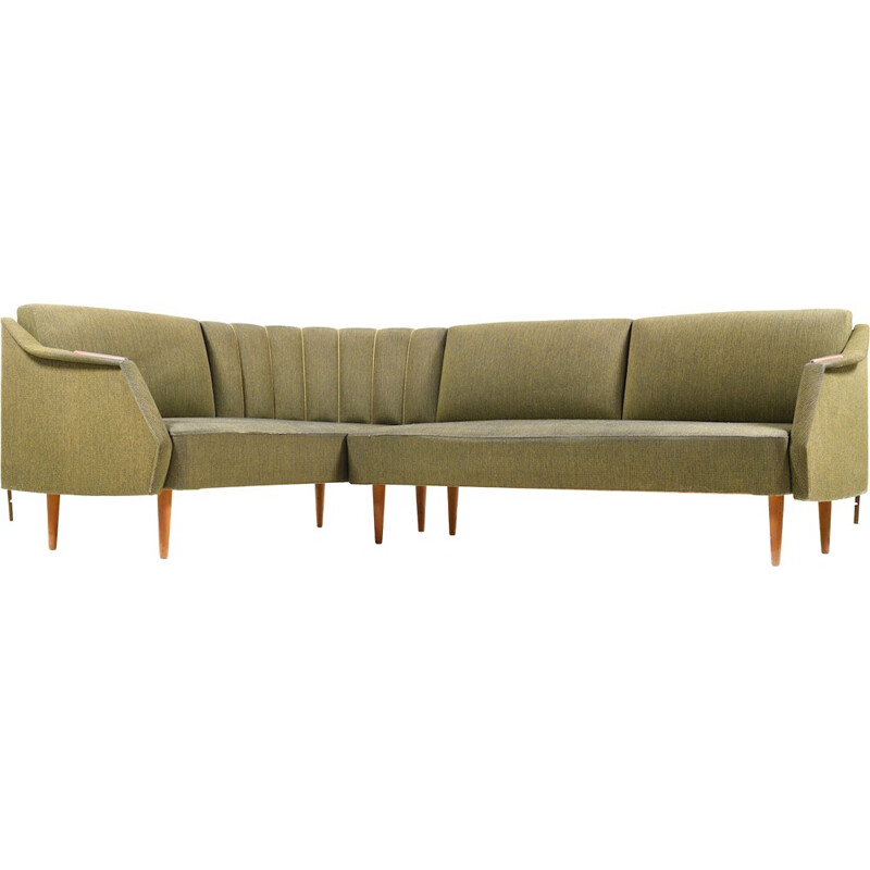 Vintage-Sofa skandinavisch grün - 1950