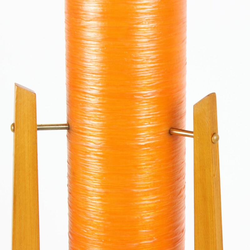 Orange Rocket Lamp by Novoplast - 1960s