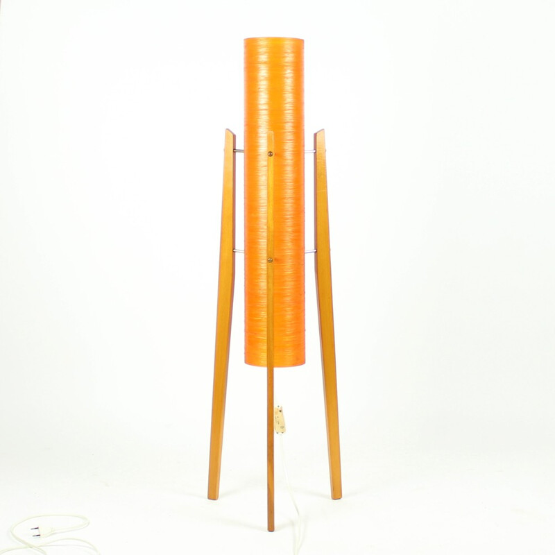 Orange Rocket Lamp by Novoplast - 1960s