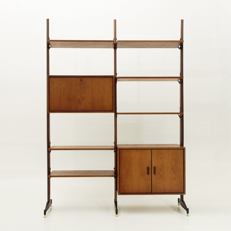 Italian teak wall unit - 1960s