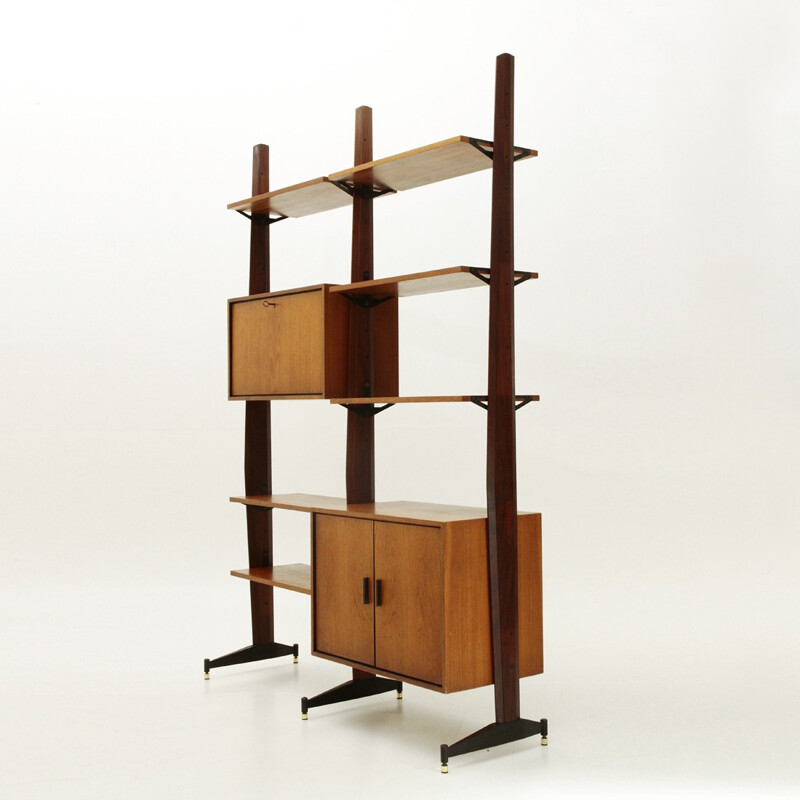 Italian teak wall unit - 1960s